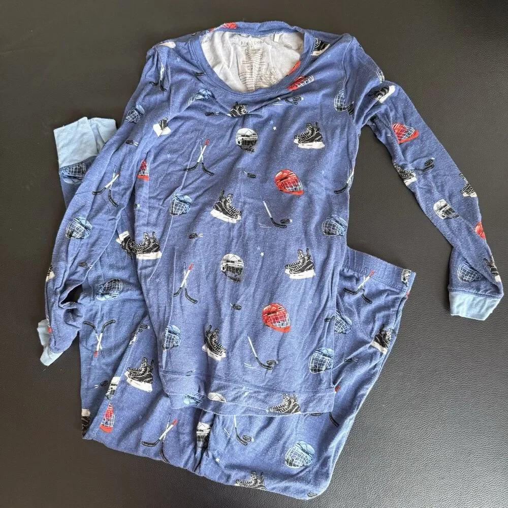 Kids Size 8 Pajamas Lot Of 5 Sets Sports Dinosaur Gap Cotton Angel Dear Viscose